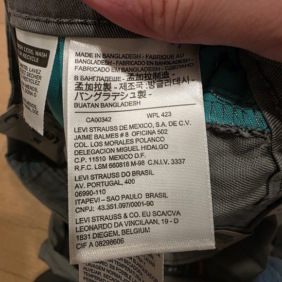 Levis 511 Slim Commuter Pants Mens W36 L32 Grey 3M Reflective Utility NWT - Picture 4 of 15